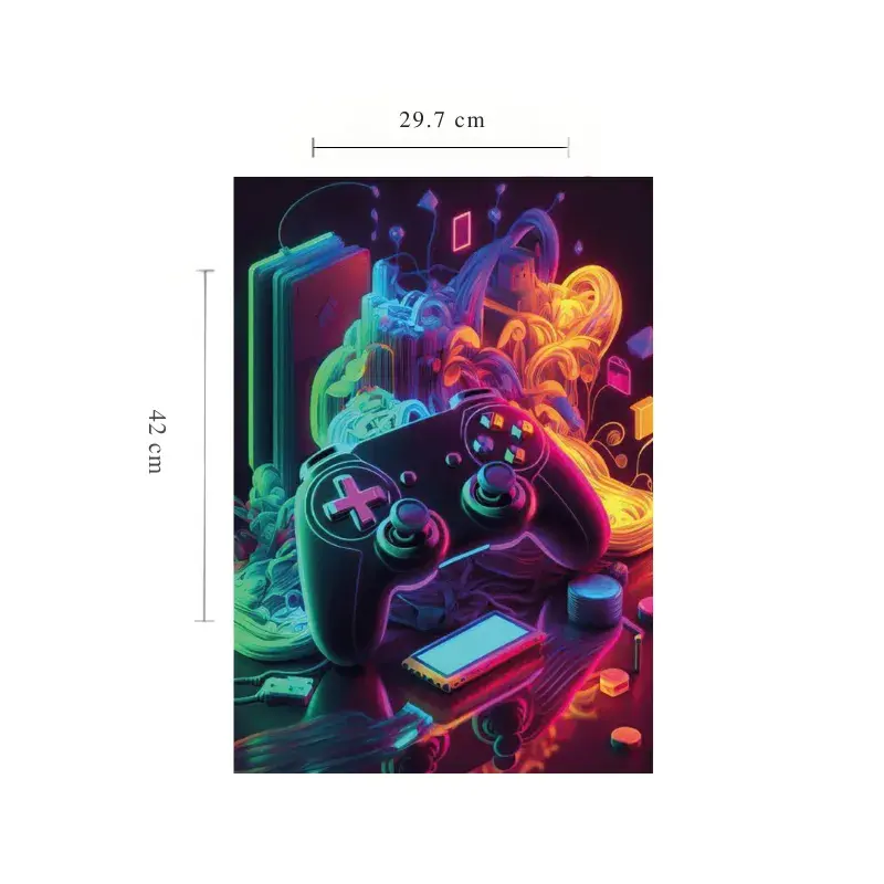 Stickers Gamer sin Marco Temático – Pósteres Decorativos A3 (29.7 x 42 cm) - Imagen 10