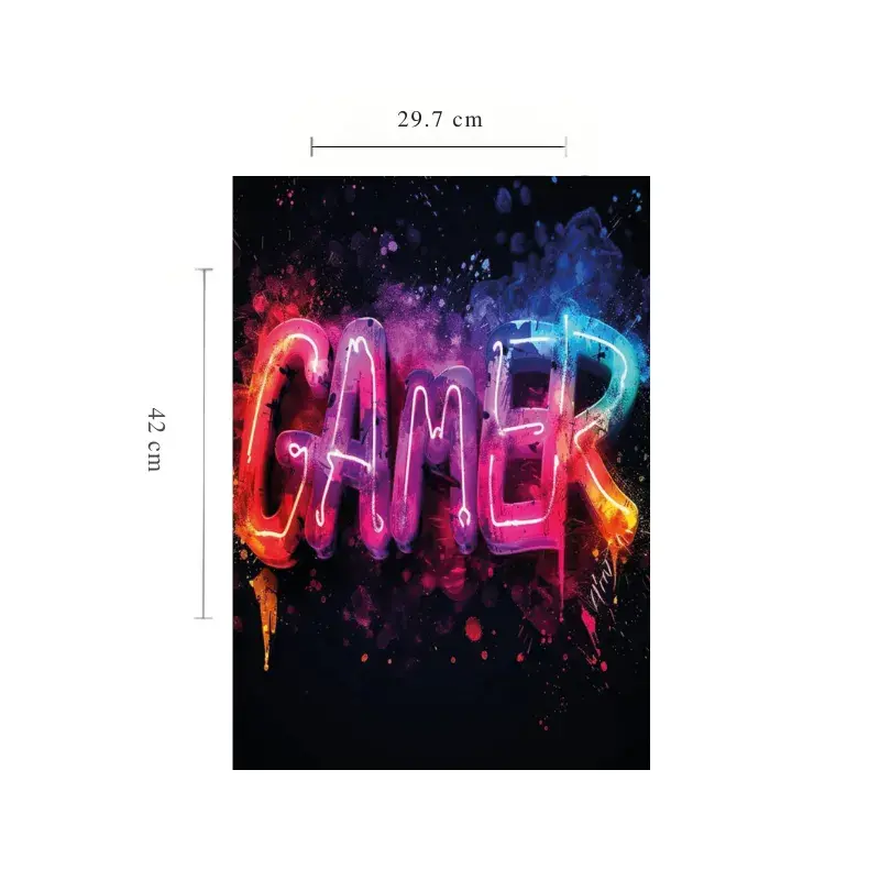 Stickers Gamer sin Marco Temático – Pósteres Decorativos A3 (29.7 x 42 cm) - Imagen 6
