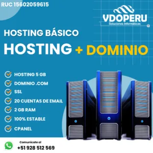 Hosting 5GB + Dominio