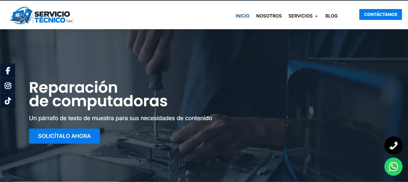 Plantilla Web Express para empresas de servicios